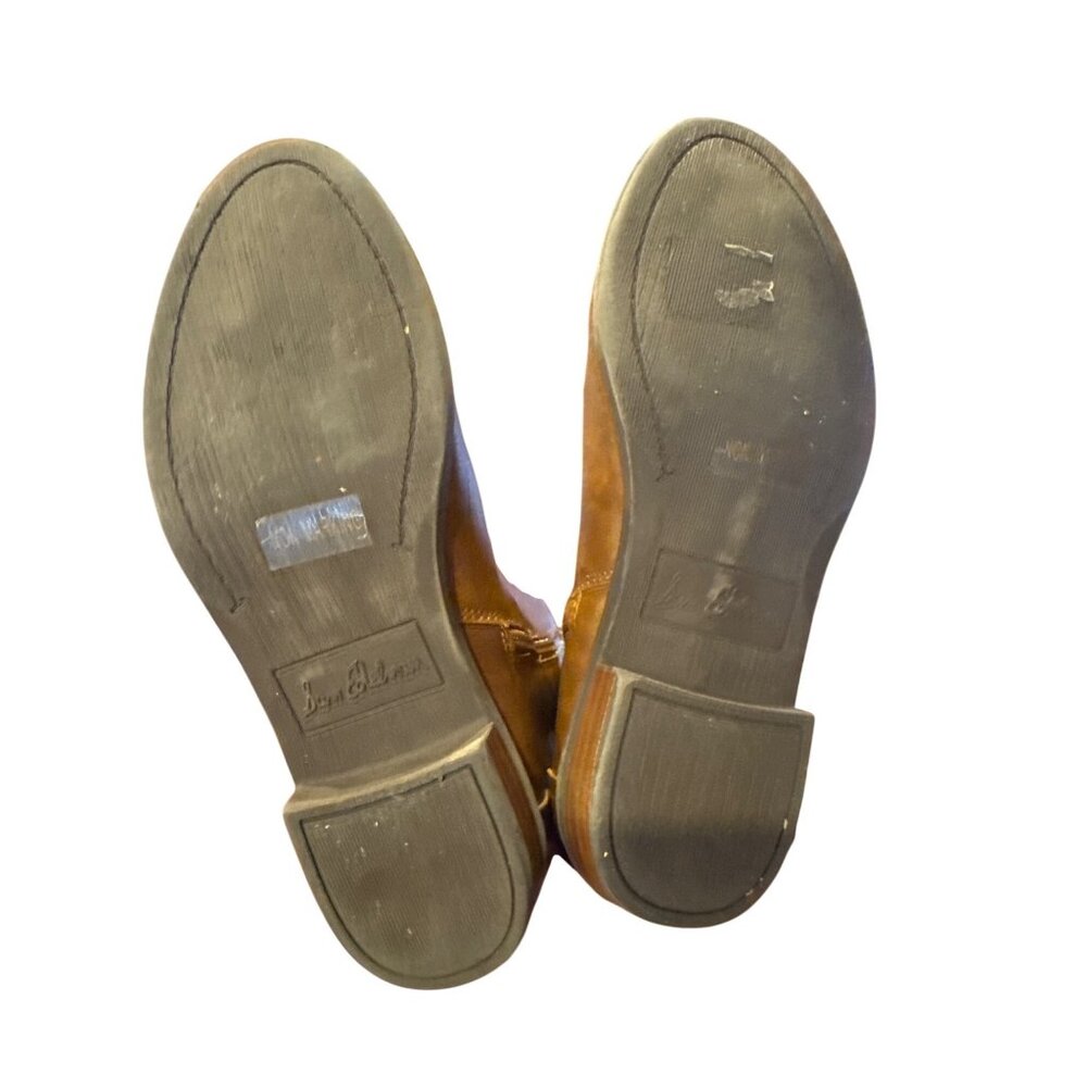 Sam Edelman Pia Samara Distressed Brown Tall Riding Boots US 5 Equestrian - Picture 3 of 15